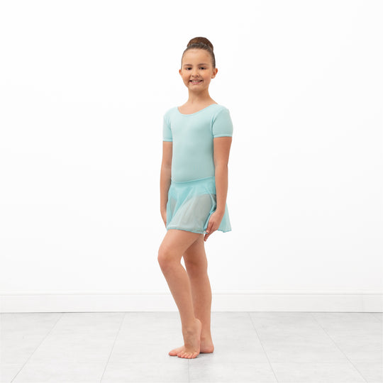 Roynon Performing Arts Aqua Cap Sleeve Skirted Leotard