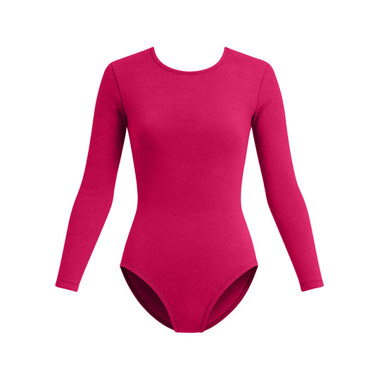 Class Long Sleeve Leotard - Berry
