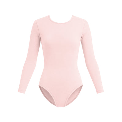 Class Long Sleeve Leotard - Pale Pink