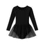 Class Long Sleeve Skirted Leotard - Black