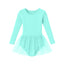 Class Long Sleeve Skirted Leotard - Aqua