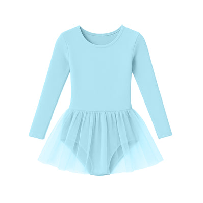 Class Long Sleeve Skirted Leotard - New Blue
