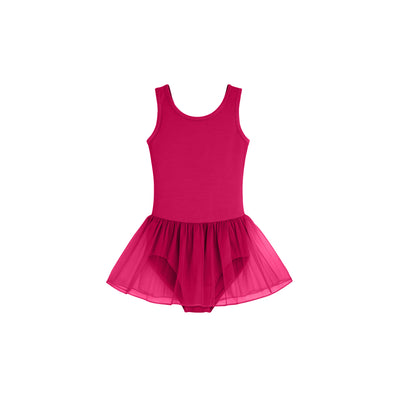 Class Tank Skirted Leotard - Berry