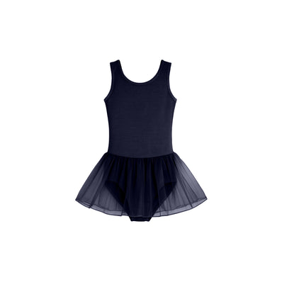Class Tank Skirted Leotard - Navy