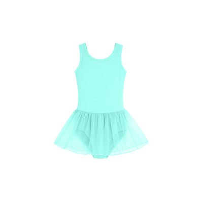 Class Tank Skirted Leotard - Aqua