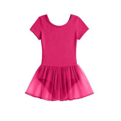 Class Cap Sleeve Skirted Leotard - Berry