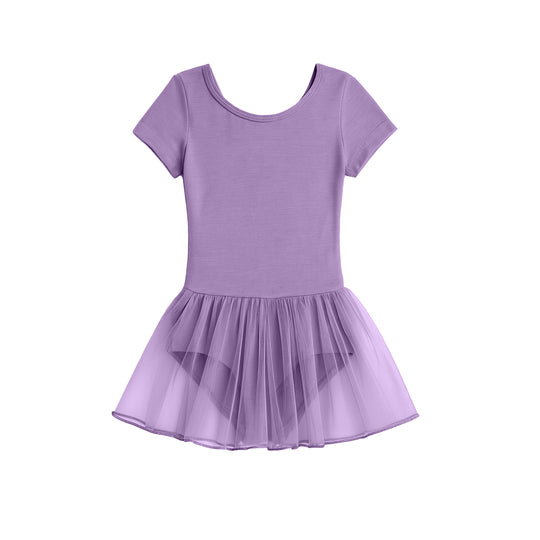 Class Cap Sleeve Skirted Leotard - Lavender