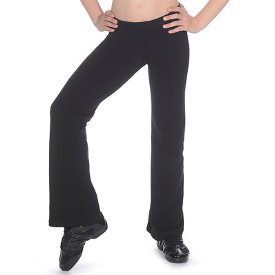 Roch Valley Cotton/Lycra Bootcut Jazzpants - Black