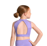 Bloch Kids Mesh Crop Top - Lilac
