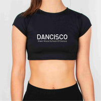 Dancisco Cap Sleeve Fitted Crop Top