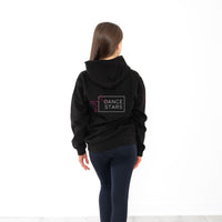 Dance Stars Pink Glitter Kids Hoodie