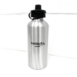 EntertainArts 600ml Silver Water Bottle (Two Lids)