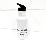 Buckleys Theatre School White 600ml Sports Water Bottle (Int Straw)