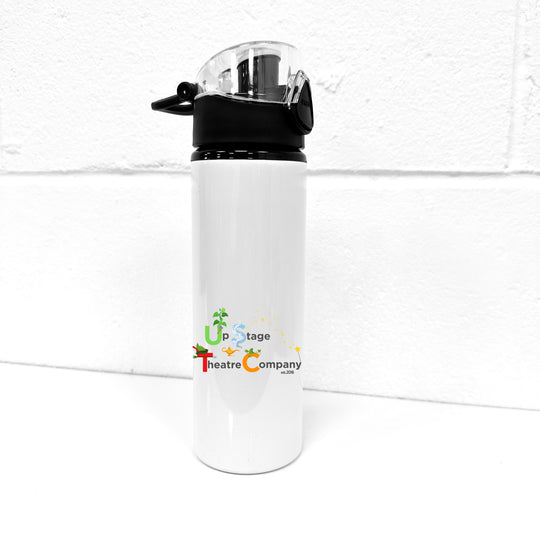 UpStage Theatre Company White 750ml Flip Lid Water Bottle