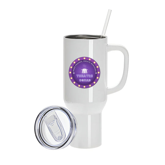 WhizzBop 40oz White Stanley Style Tumbler