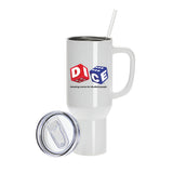 Dice 40oz White Stanley Style Tumbler