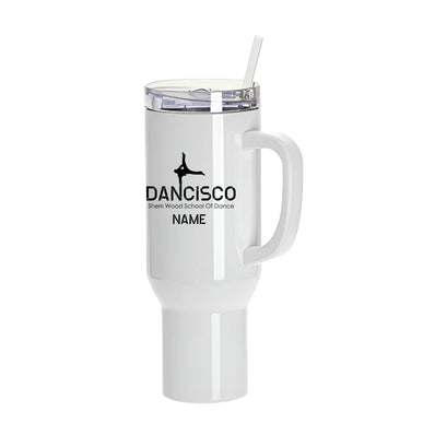 Dancisco 40oz White Stanley Style Tumbler