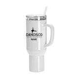 Dancisco 40oz White Stanley Style Tumbler