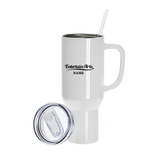 EntertainArts 40oz White Stanley Style Tumbler