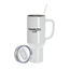 EntertainArts 40oz White Stanley Style Tumbler