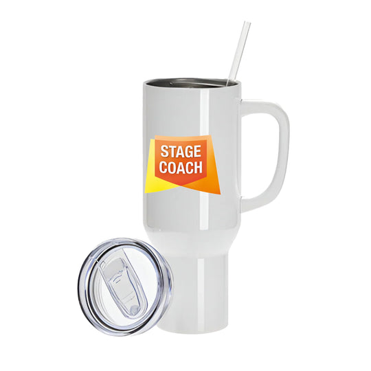 Stagecoach Performing Arts 40oz White Stanley Style Tumbler