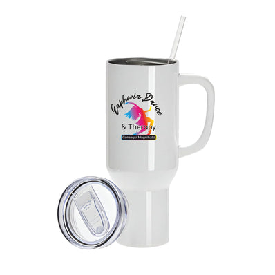 Euphoria Dance 40oz White Stanley Style Tumbler