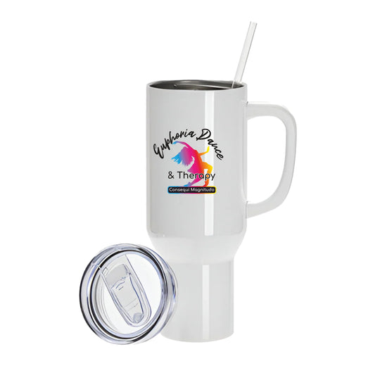 Euphoria Dance 40oz White Stanley Style Tumbler