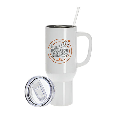 Rollason Stage School Show Team 40oz White Stanley Style Tumbler