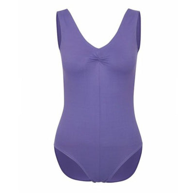 Freed Faith RAD Meryl Sleeveless Ruched Front Leotard - Lavender