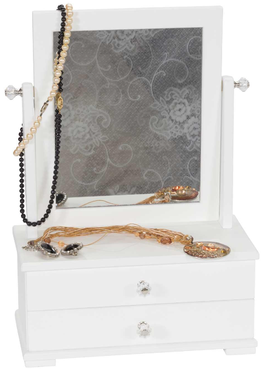 Mirrored Jewellery Case Faith