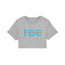 Fleet Dance Company Kids Raw Hem Crop Tee T-Shirt