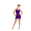 Bloch X Back Long Crop Top - Purple