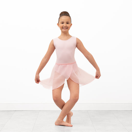 Pandr Georgette Wrap Skirt - Pale Pink