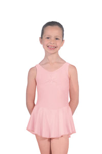 RV Nylon/Lycra Skirted Sleeveless Leotard