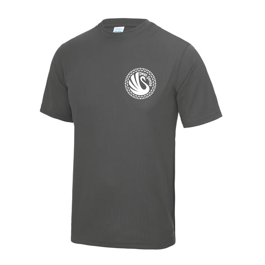 Swan Samba Adult Charcoal Cool T-Shirt