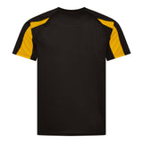 Adult Contrast Cool Tee - Black/Gold