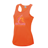 Skyline Gymnastics Ladies Cool Vest - Electric Orange