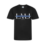 LMJ Dance Adult Cool Smooth Work Out Tee - Blue Logo