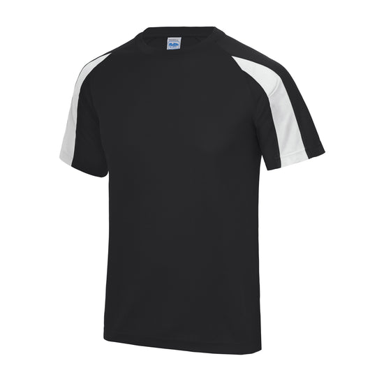 Kids Contrast Cool Tee - Black/White