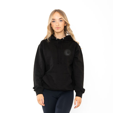 Swan Samba BlackOnBlack Adult Hoodie