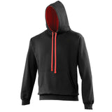 Adults Varsity Hoodie - Black/Red