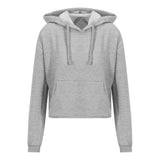 Cropped Hoodie loose Hem