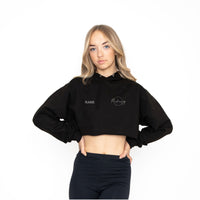 Pickering Academy of Dance Raw Cropped Kids Hoodie