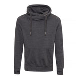 Adults Cross Neck Hoodie - Charcoal