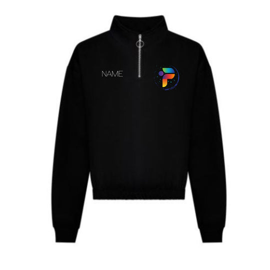 The Performance Hub Crop 3/4 Zip Sweatshirt