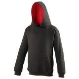 Kids Varsity Hoodie - Black/Red