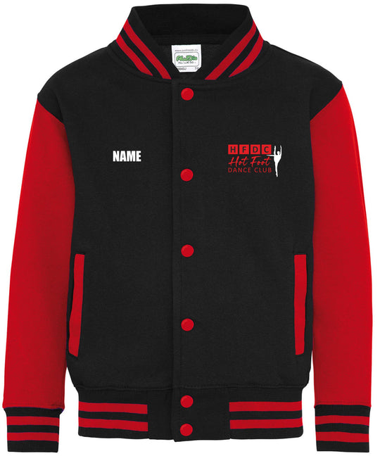 Hot Foot Dance Club Adults Varsity Jacket