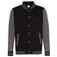 Adults Varsity Jacket - Black/Charcoal