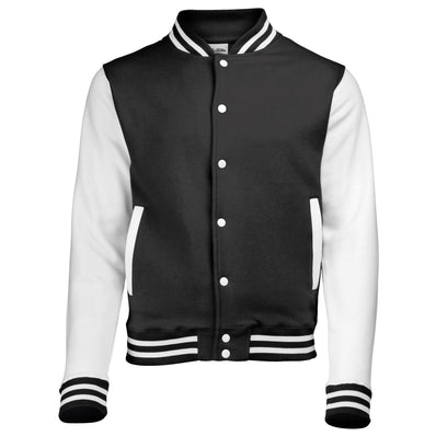 Adults Varsity Jacket - Black/White