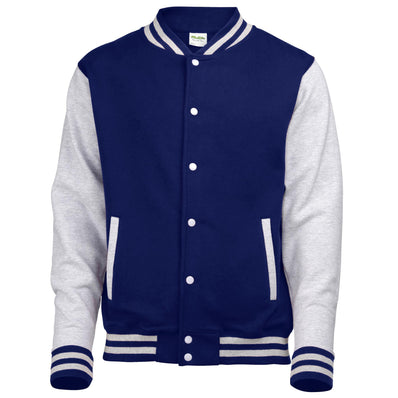 Adults Varsity Jacket - Oxford Navy/Heather